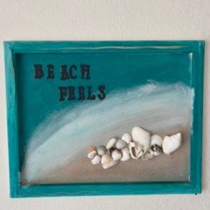 Beach Feels Canvas Painting  24x30 in
